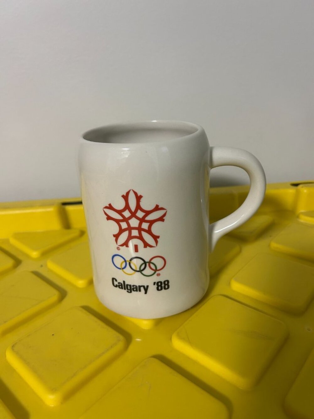 XV Olympic Winter Games Ceramic Beer Stein 1988 WINTER OLYMPICS CALGARY CANADA
